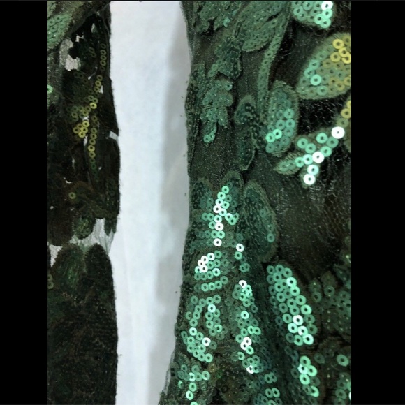 EUC Dress the Population Grace A-Line Dress‎ in Hunter Green [SZ Small ] - Picture 6 of 8